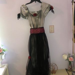 Girls prom corpse costume L